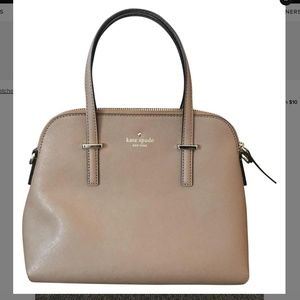 Kate Spade Cedar Street Maise Tan Leather Satchel